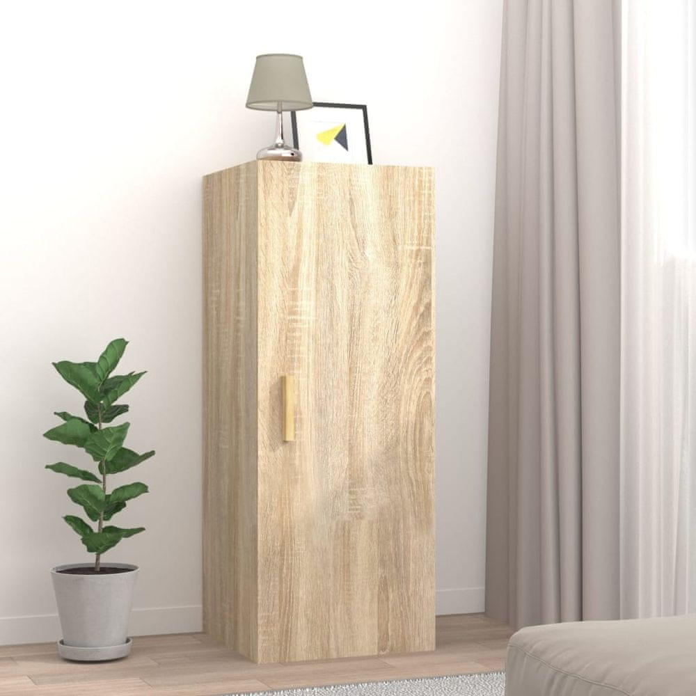 Vidaxl Nástenná skrinka dub sonoma 34,5x34x90 cm spracované drevo